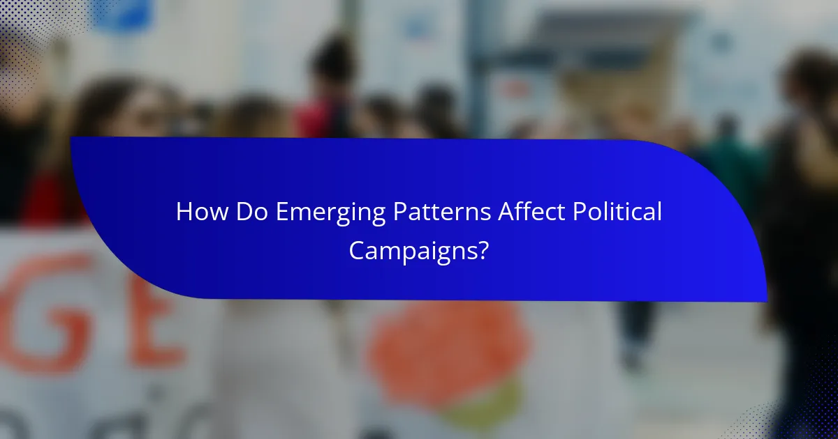How Do Emerging Patterns Affect Political Campaigns?