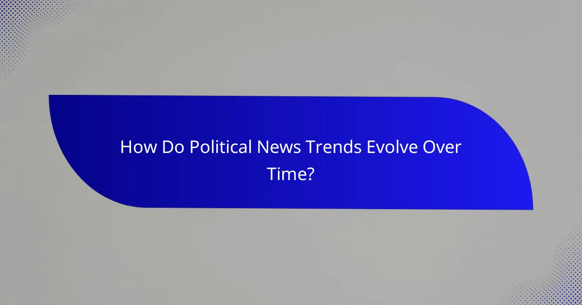 How Do Political News Trends Evolve Over Time?