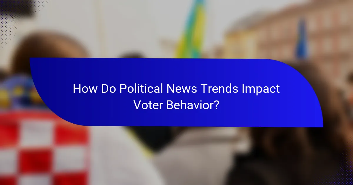 How Do Political News Trends Impact Voter Behavior?
