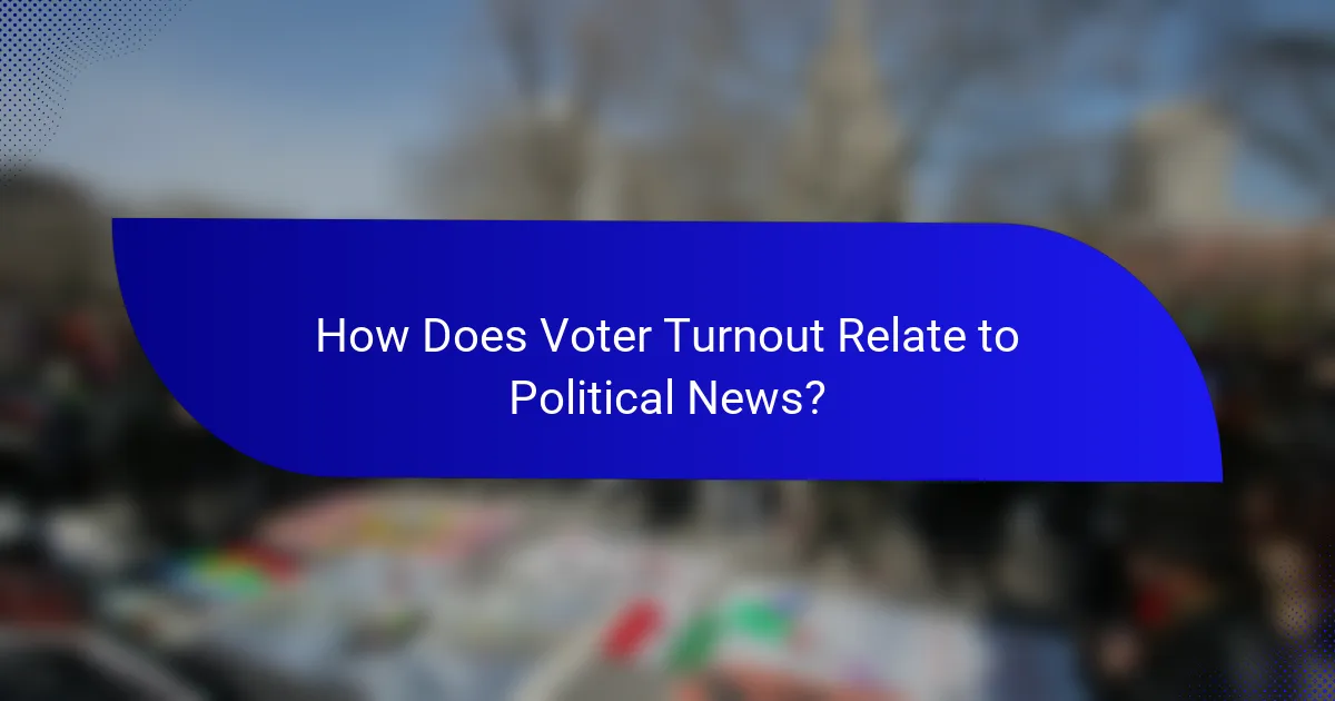 How Does Voter Turnout Relate to Political News?