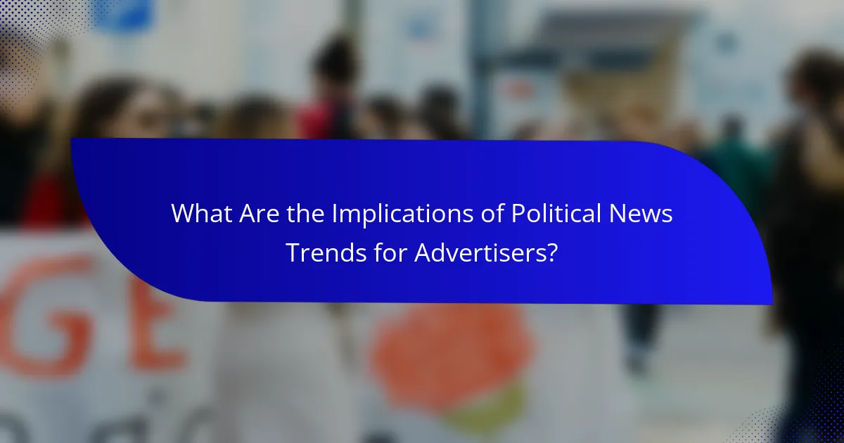 What Are the Implications of Political News Trends for Advertisers?