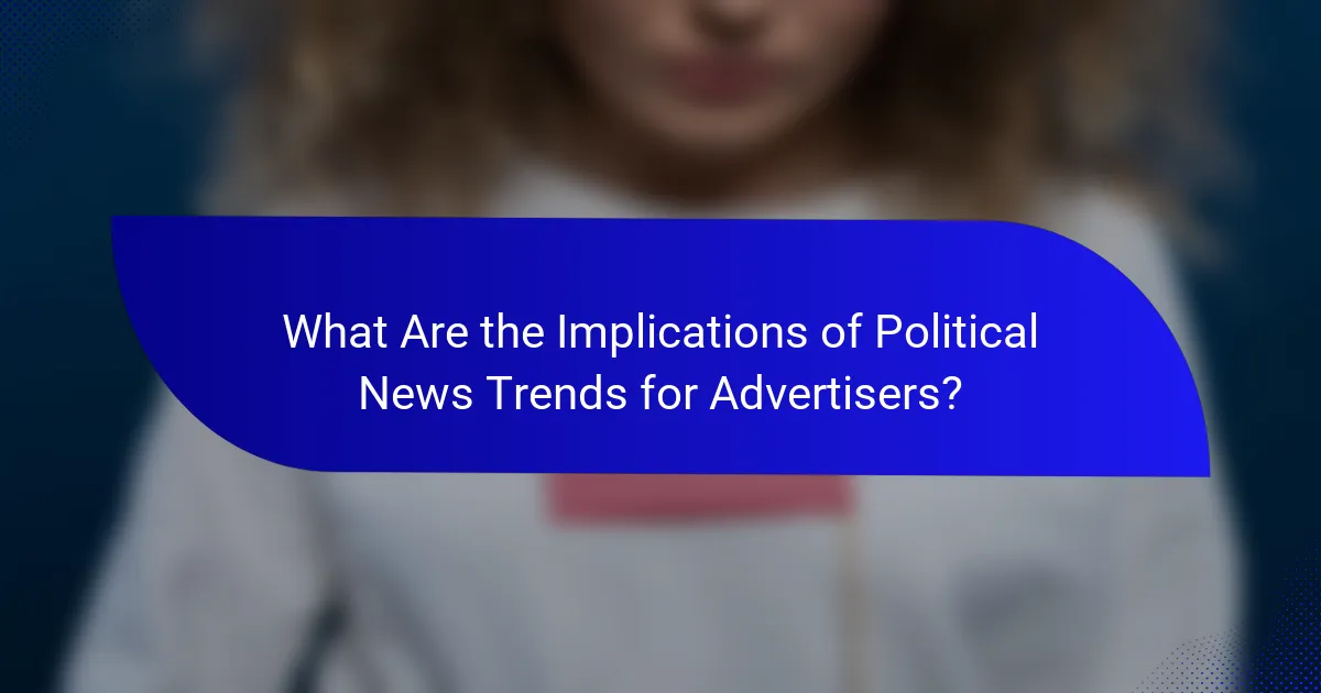 What Are the Implications of Political News Trends for Advertisers?