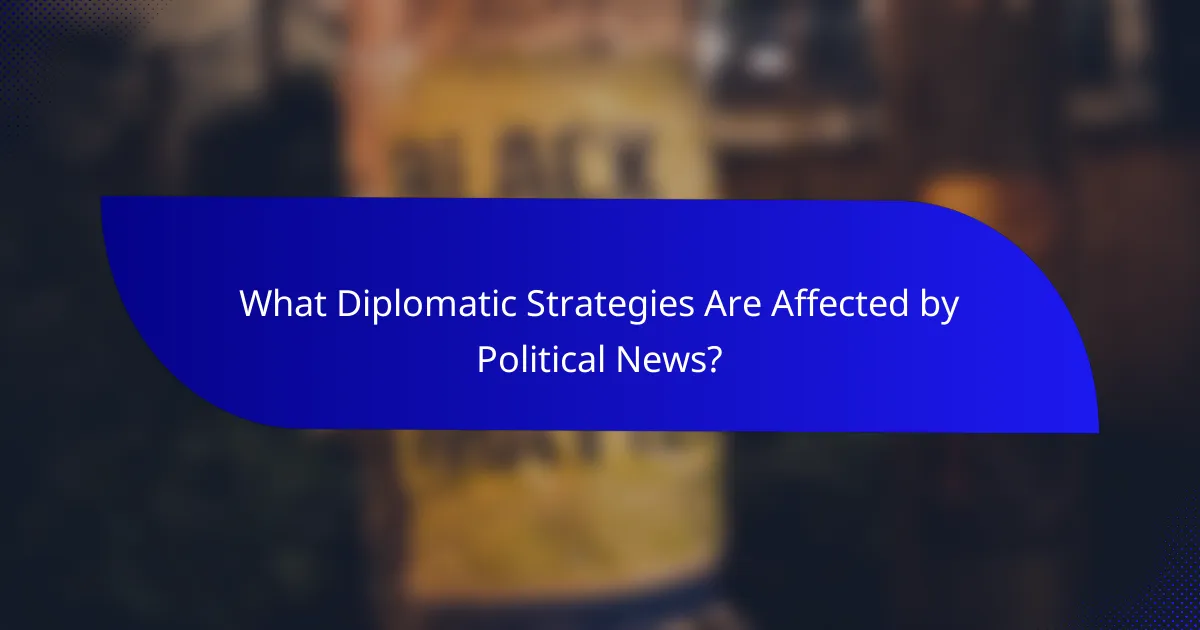 What Diplomatic Strategies Are Affected by Political News?