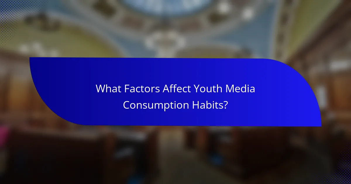 What Factors Affect Youth Media Consumption Habits?
