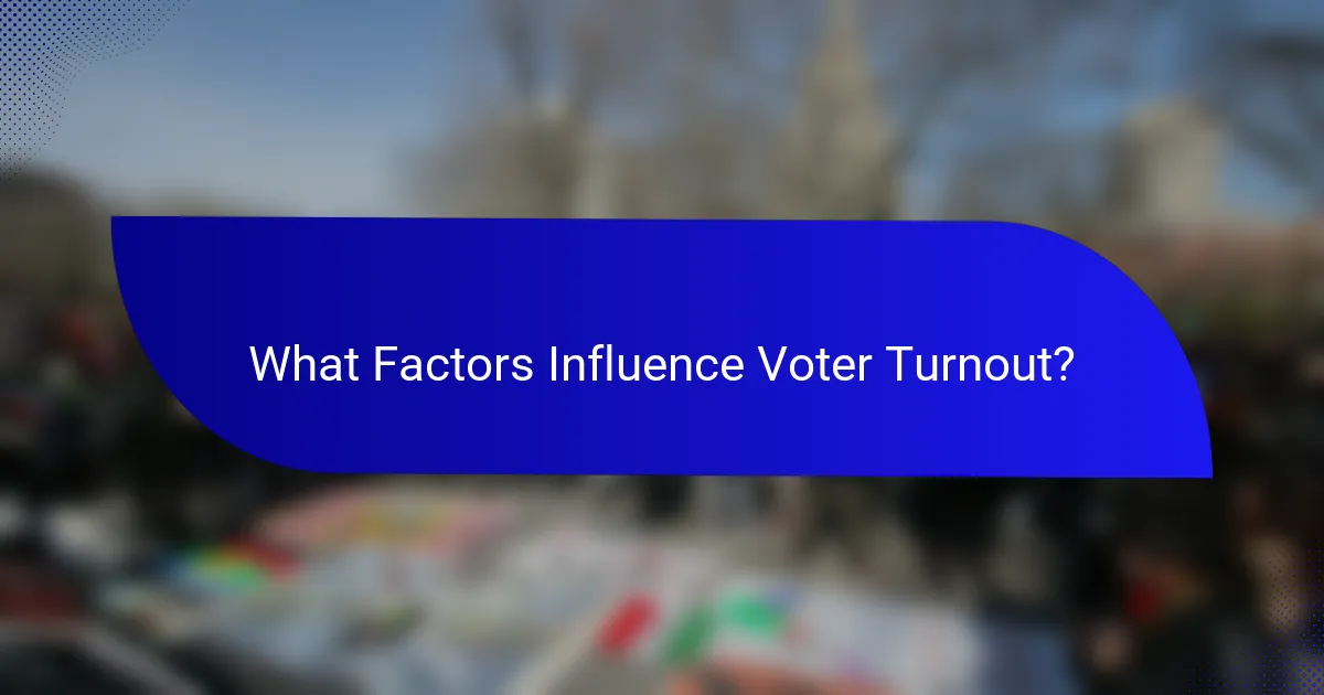 What Factors Influence Voter Turnout?